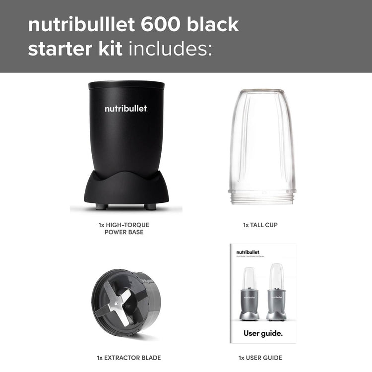 nutribullet 600 Series 3-piece Starter Kit - Black