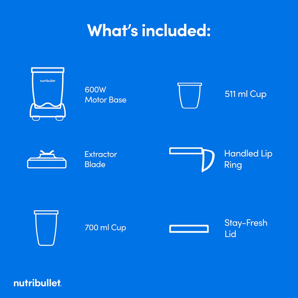 nutribullet 600 Series Deluxe 6-piece Kit - Graphite