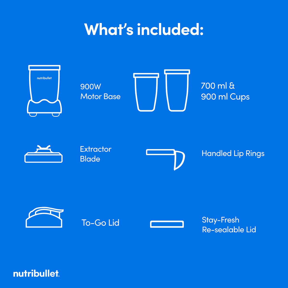 nutribullet 900 Series Deluxe 7-Piece Kit
