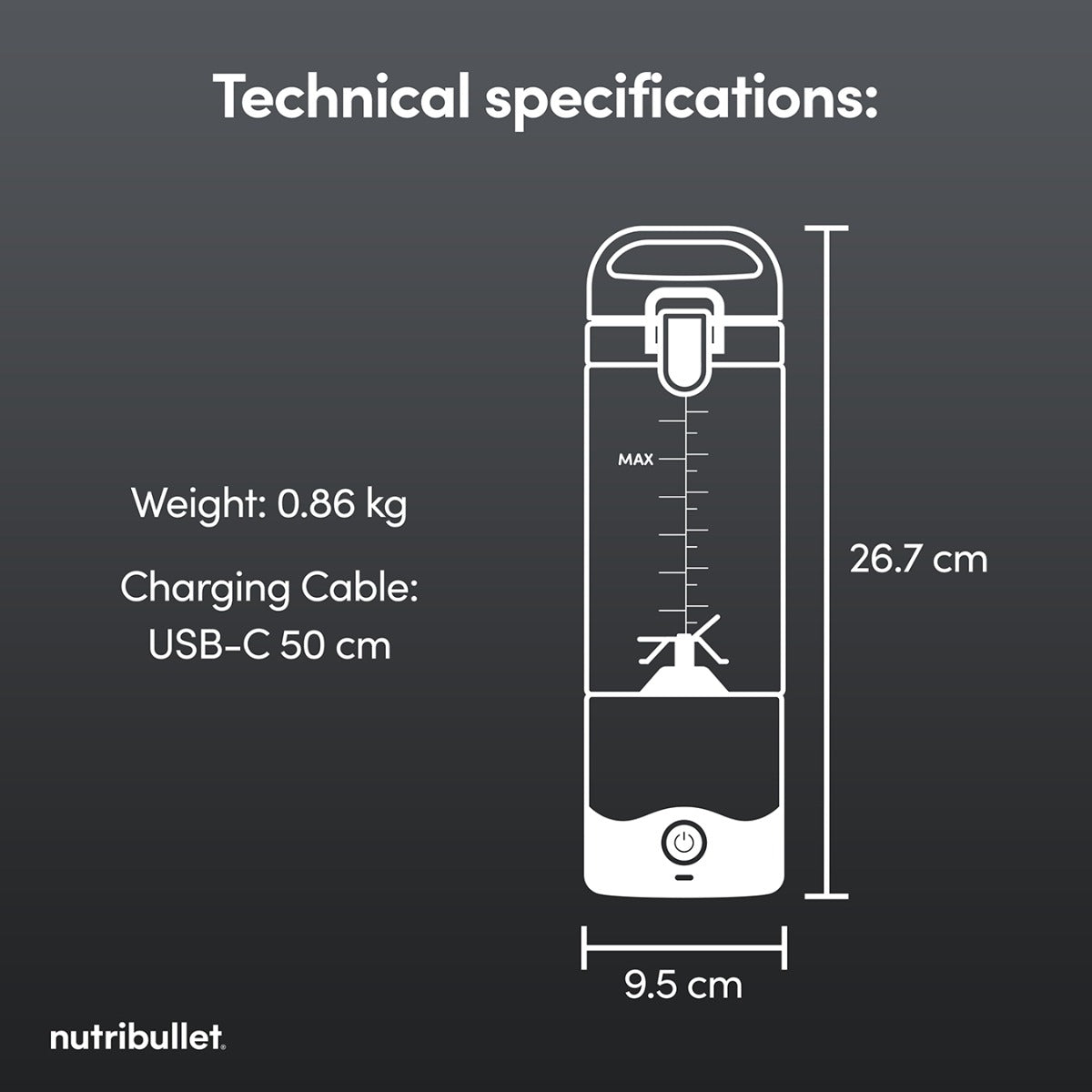 nutribullet x McLaren F1 Team Portable Blender - Grey