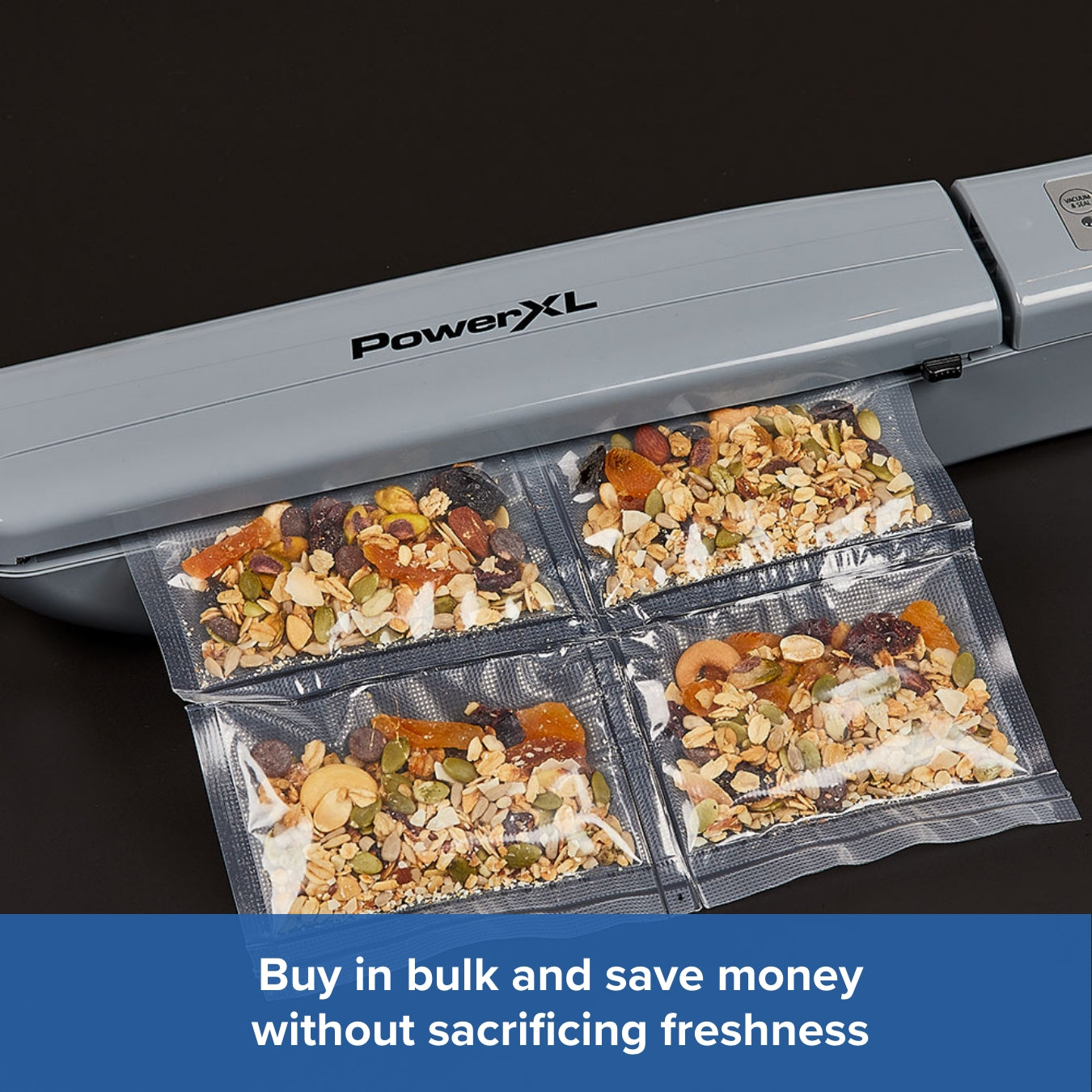 The Money Saving Nutri-Sealer 6 in 1 Food Vacuum Sealer Bag Roll Refill Kit - 4 x 6m Rolls