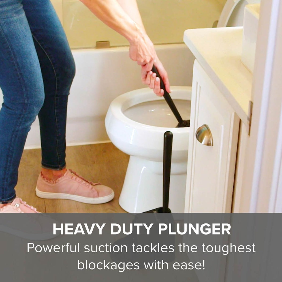 Plungeroo – Silicone Toilet Brush & Plunger Set