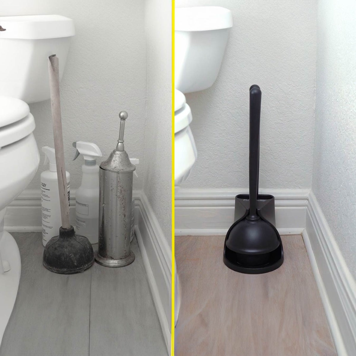 Plungeroo – Silicone Toilet Brush & Plunger Set