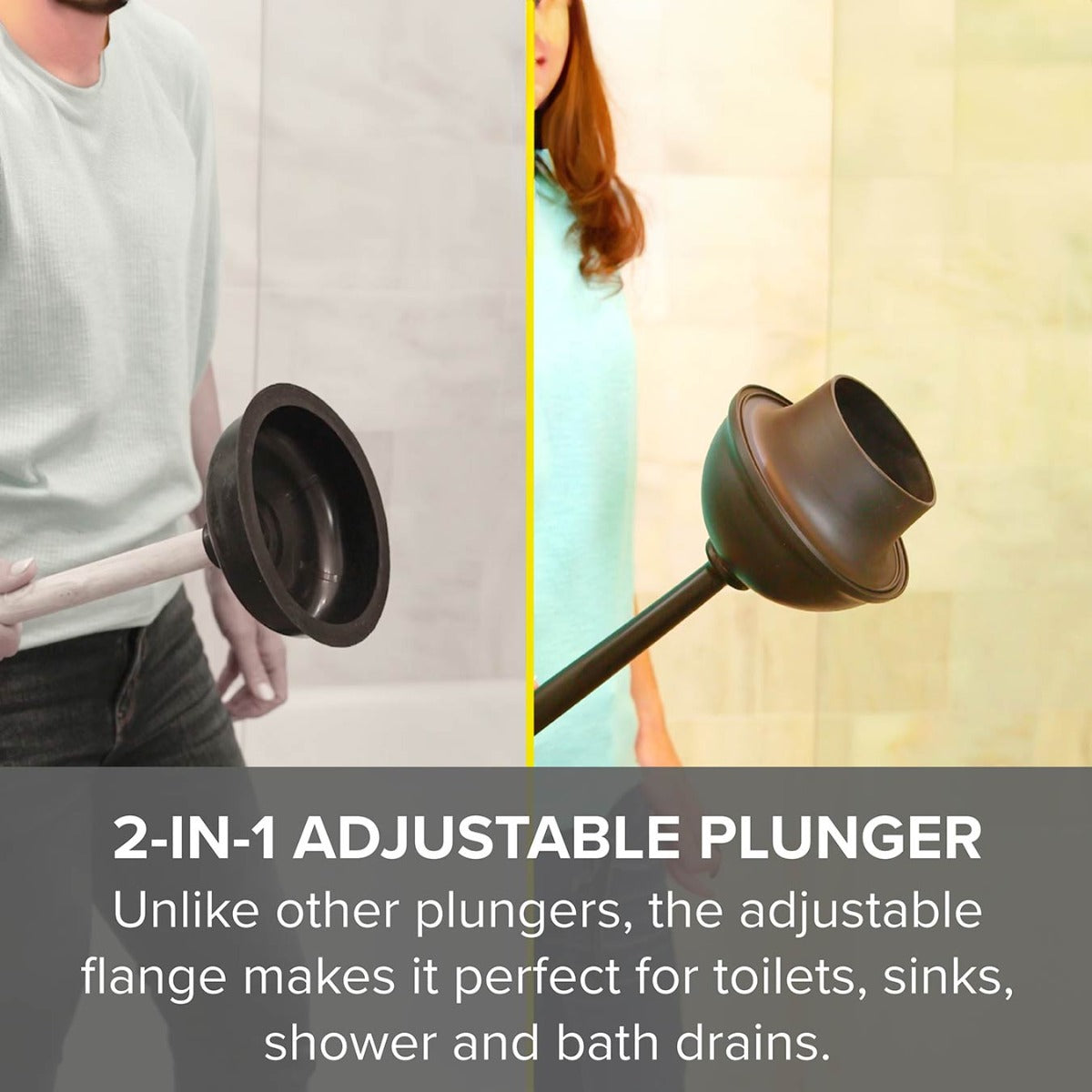Plungeroo – Silicone Toilet Brush & Plunger Set