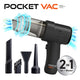 Pocket Vac – 2-in-1 Handheld Mini Vacuum Cleaner