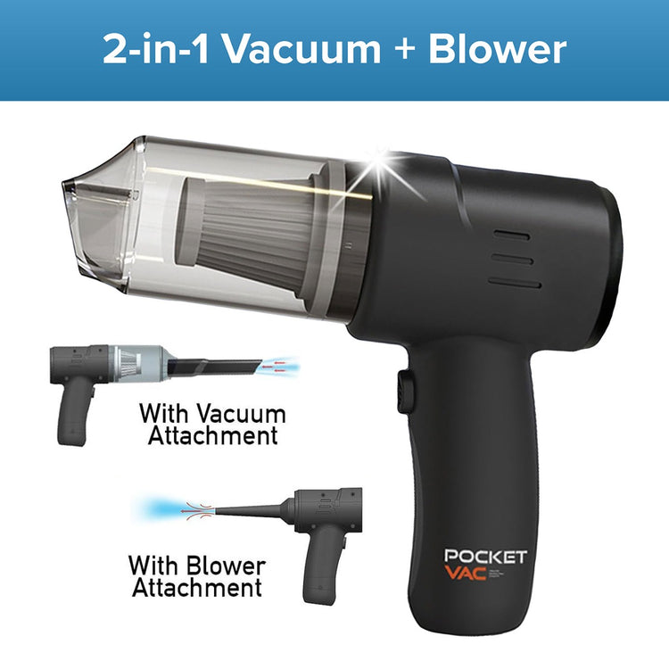 Pocket Vac – 2-in-1 Handheld Mini Vacuum Cleaner