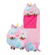 Happy Nappers - Rainbow Unicorn 2-in-1 Plush Toy and Sleeping Bag Large - (ages 7+)