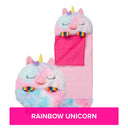 Happy Nappers - Rainbow Unicorn 2-in-1 Plush Toy and Sleeping Bag - Medium (ages 3 to 6)