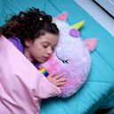 Happy Nappers - Rainbow Unicorn 2-in-1 Plush Toy and Sleeping Bag - Medium (ages 3 to 6)