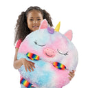 Happy Nappers - Rainbow Unicorn 2-in-1 Plush Toy and Sleeping Bag - Medium (ages 3 to 6)
