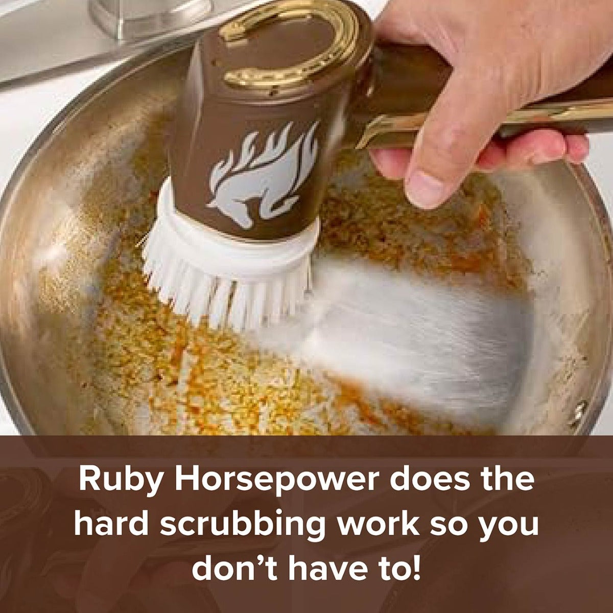 Ruby Horsepower Deluxe – Portable Rechargeable Power Scrubber