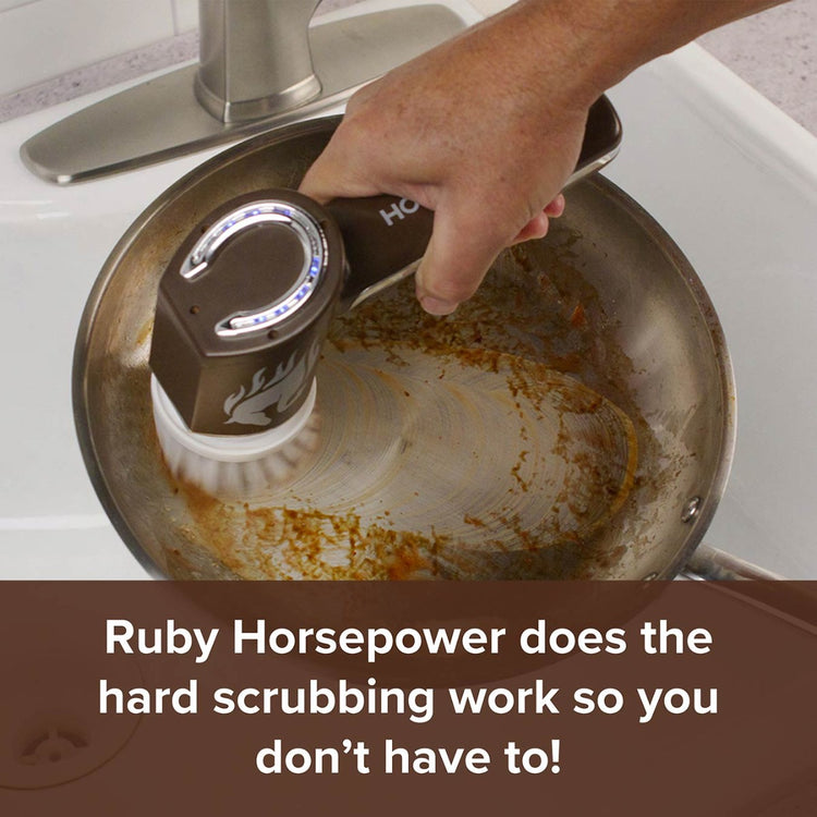 Ruby Horsepower – Handheld Portable Rechargeable Power Scrubber