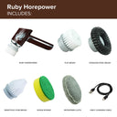 Ruby Horsepower – Handheld Portable Rechargeable Power Scrubber