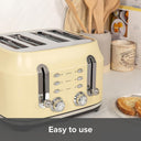 Rangemaster Classic 4 Slice Toaster (Cream)