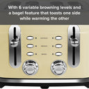 Rangemaster Classic 4 Slice Toaster (Cream)