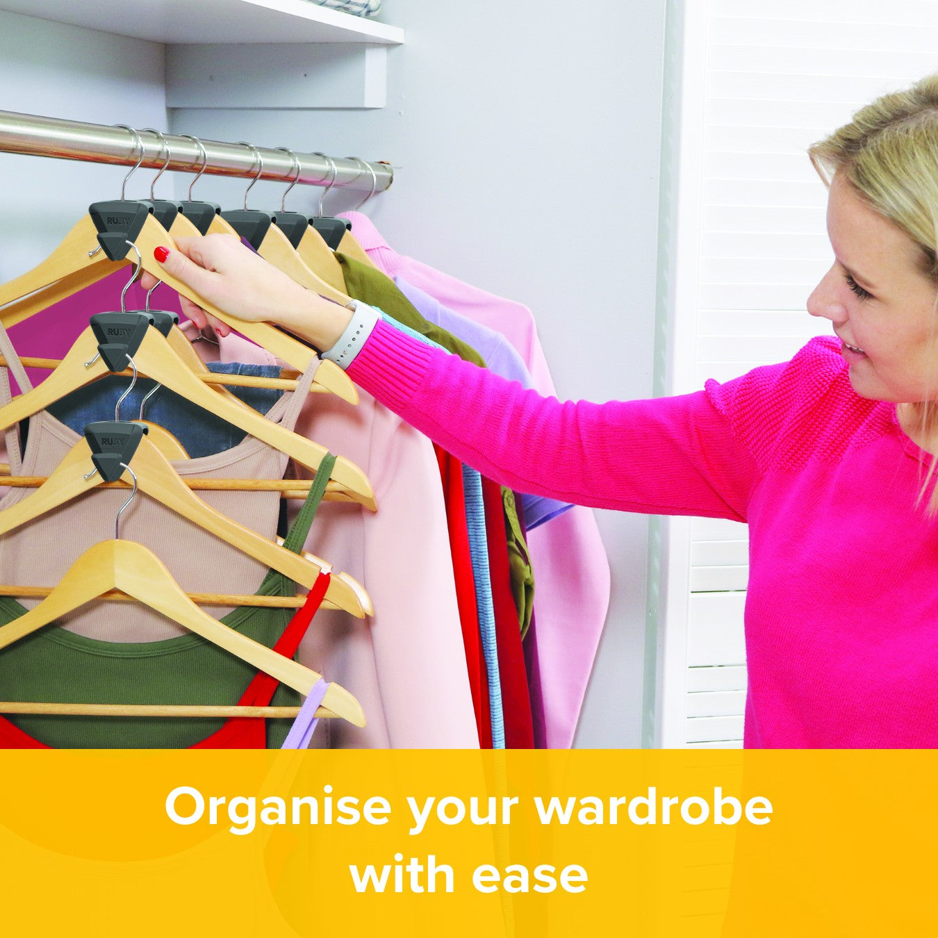 Ruby Space Triangles – The Space Saving Hanger Hooks