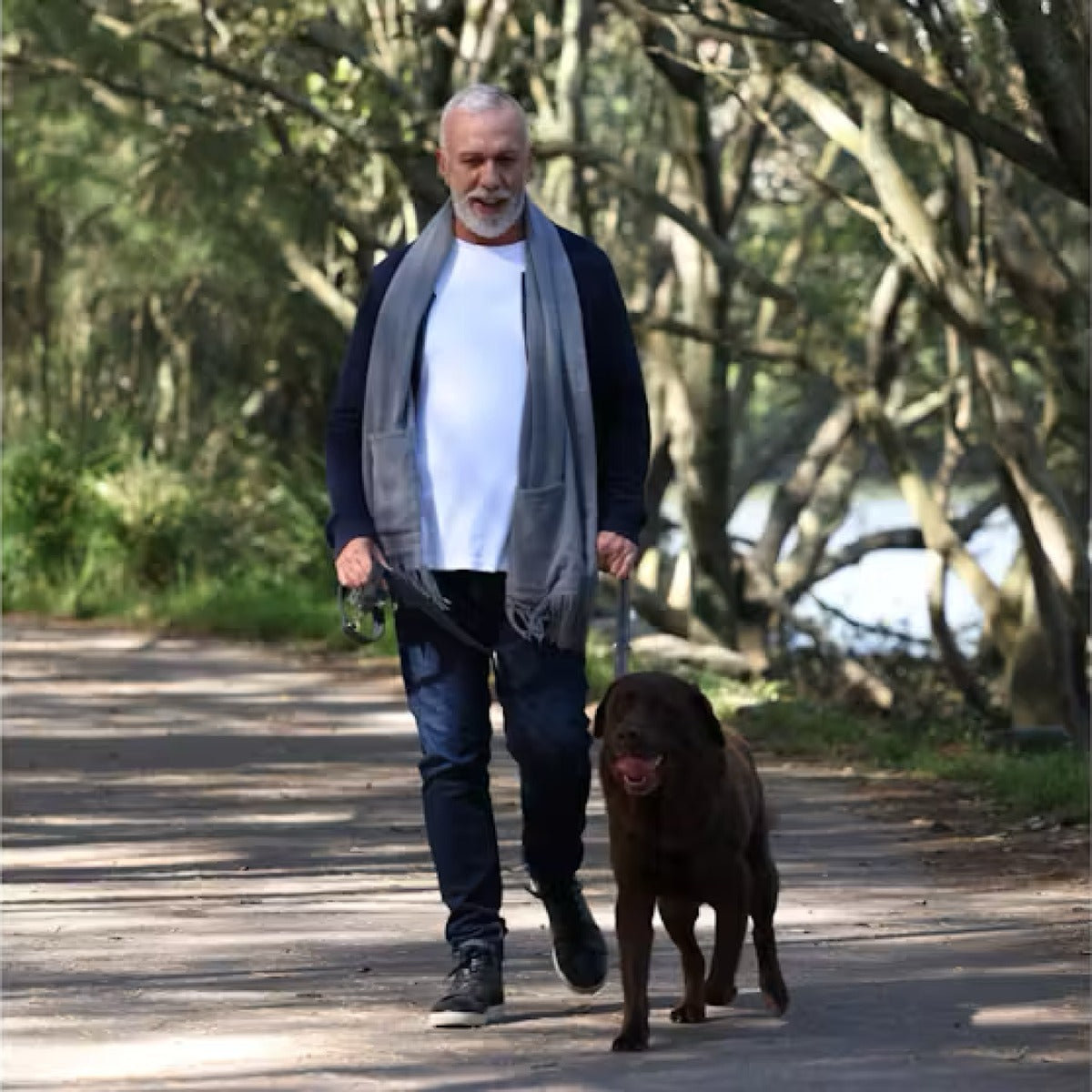 2-in-1 Twin Pack Heated Scarf with Heated Pockets and Rechargeable Battery Pack