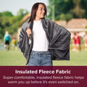 Twin Pack 2-in-1 Heated Shawl & Blanket with Rechargeable Battery Pack