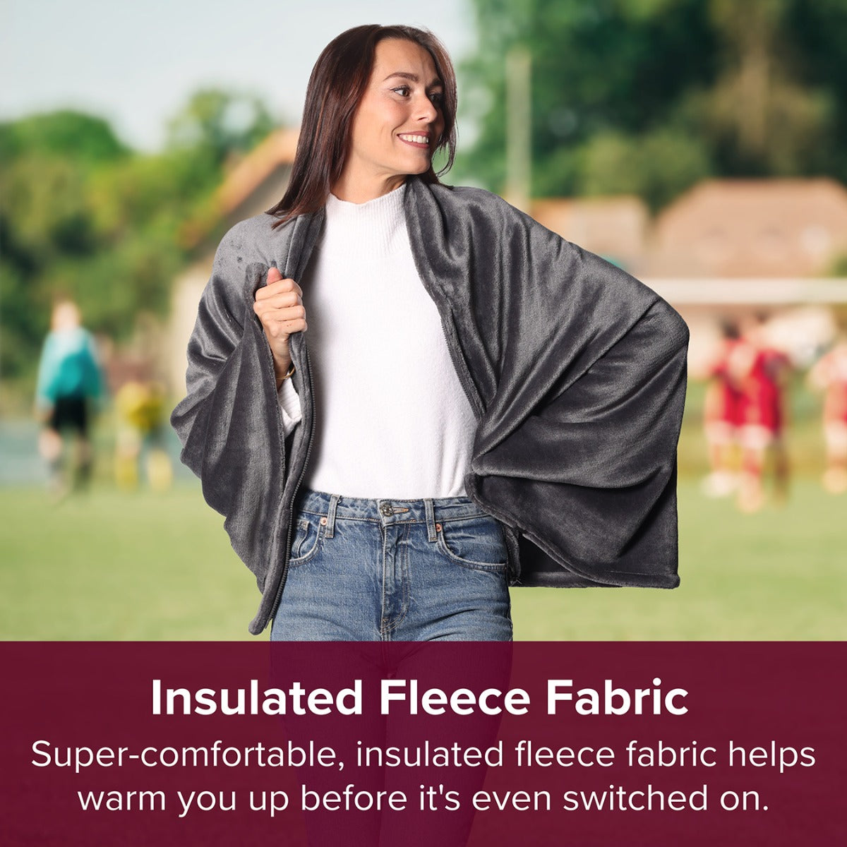 Twin Pack 2-in-1 Heated Shawl & Blanket with Rechargeable Battery Pack