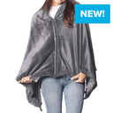Sash & Bloom 2-in-1 Heated Shawl & Blanket with Rechargeable Battery Pack