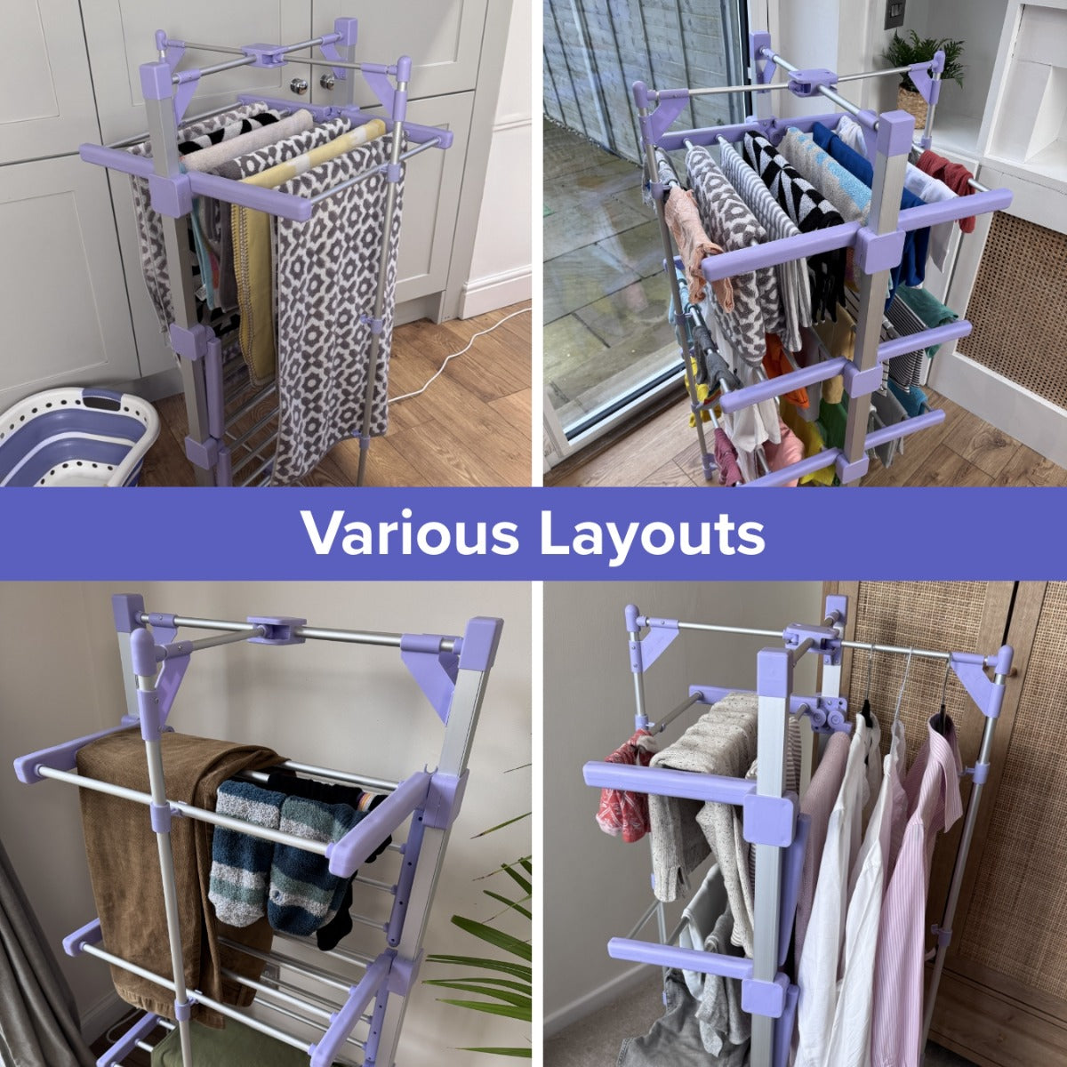 Speedi Dry - Compact 3-Tier Heated Airer with Free Insulated Cover