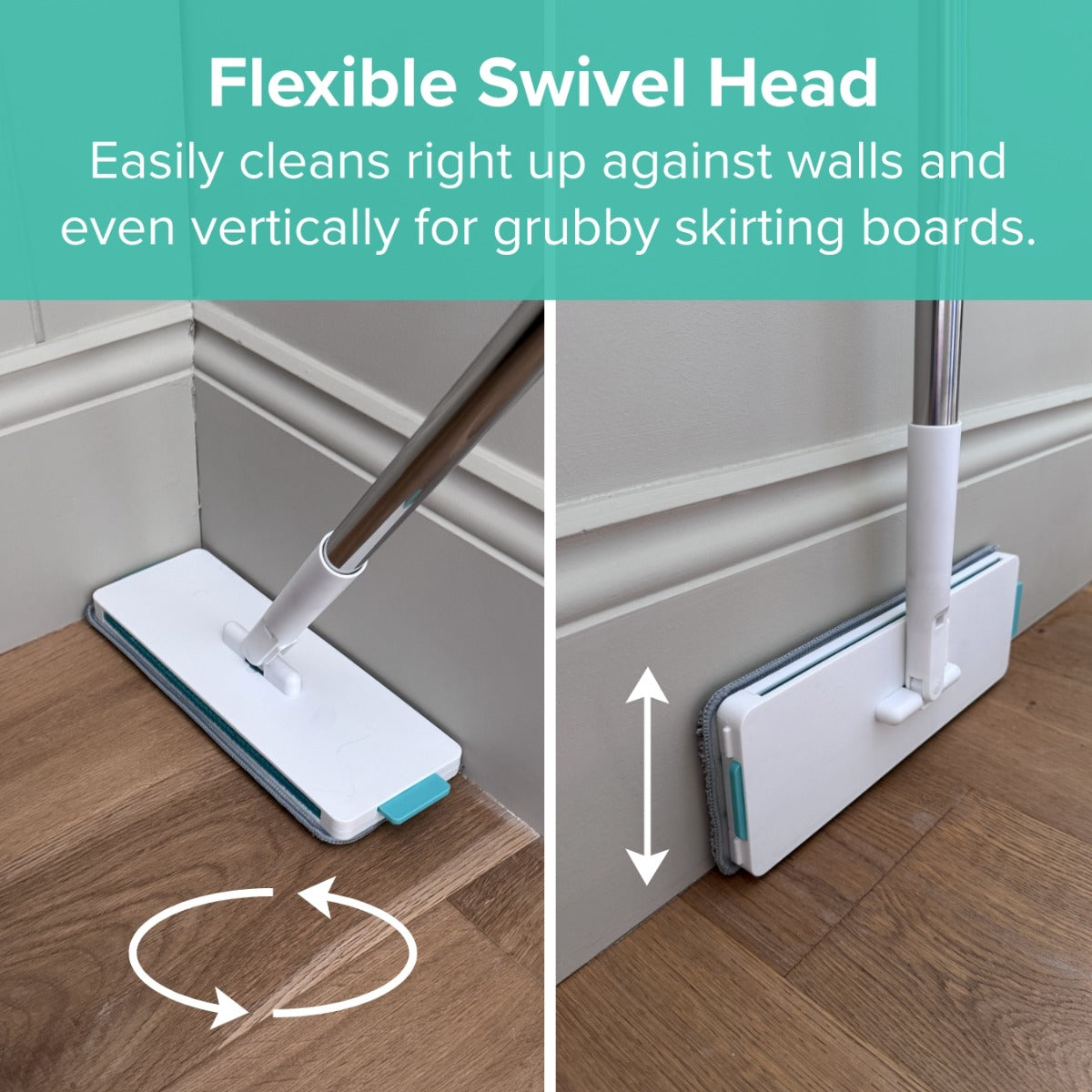 Spring & Spruce Click Switch Mop – 6-in-1 Cleaning System