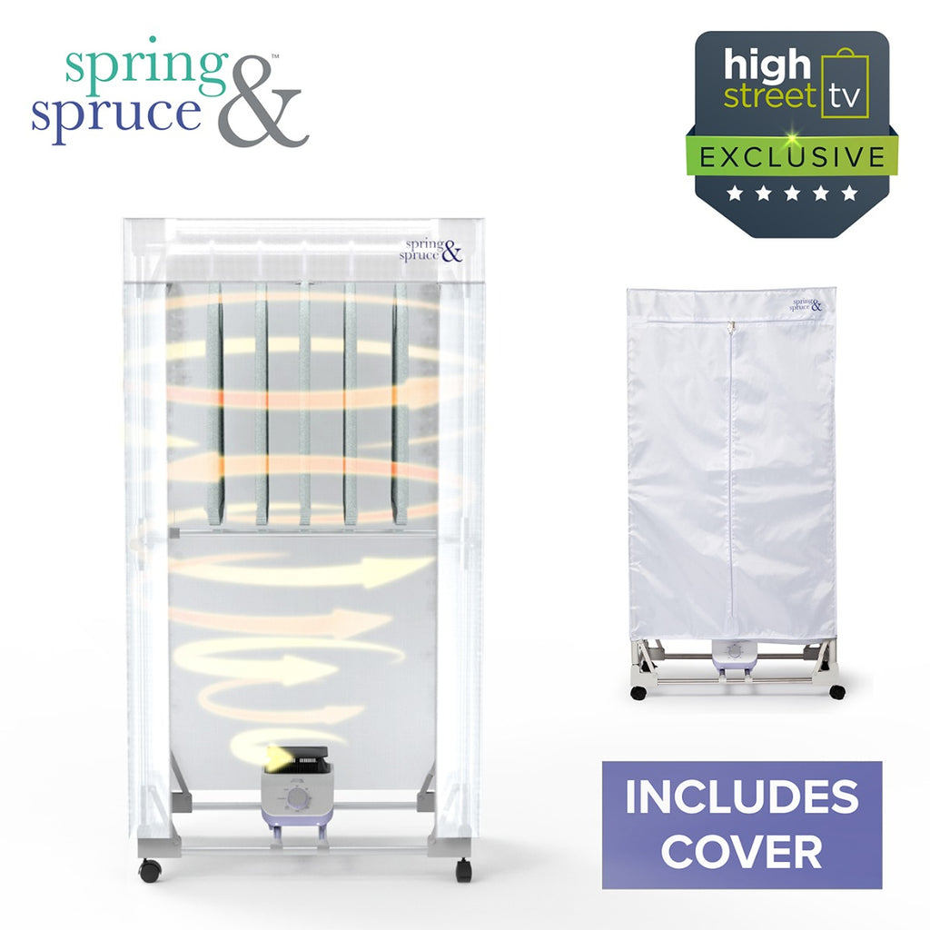 The Rapid Dry Master System by Spring & Spruce – Controlled Heated Airer with Insulated Cover (Outlet)