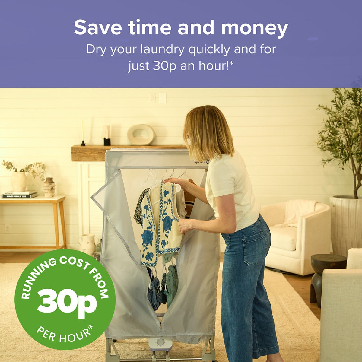 The Rapid Dry Master System by Spring & Spruce – Controlled Heated Airer with Insulated Cover