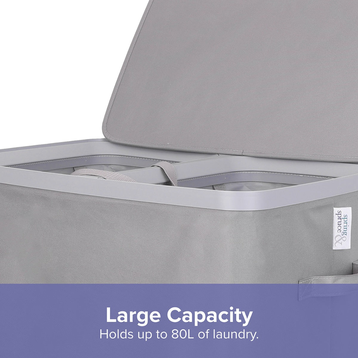 Dual Zone Laundry Basket