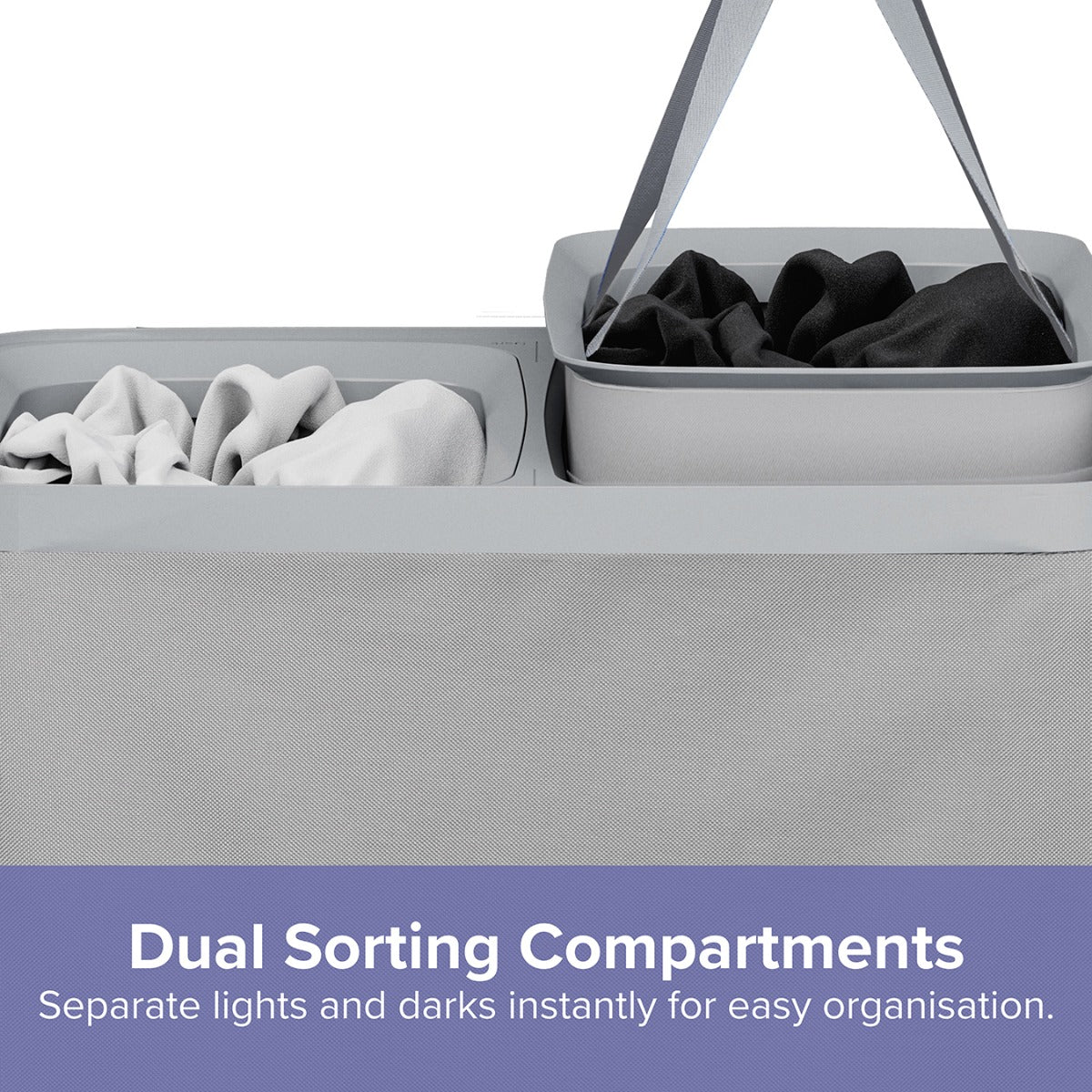 Spring & Spruce Dual Zone Laundry Basket