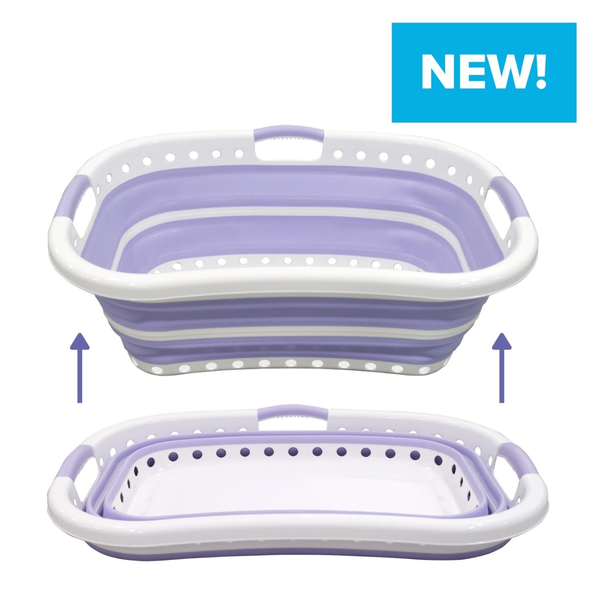 Hip Hugging Collapsible Laundry Basket