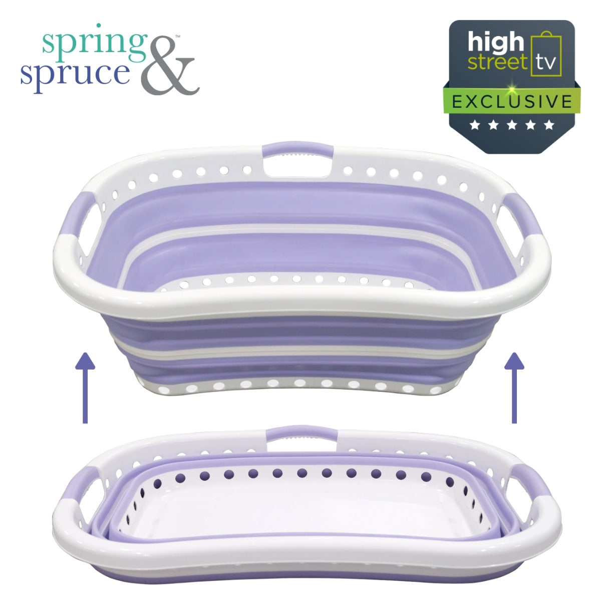 Hip Hugging Collapsible Laundry Basket