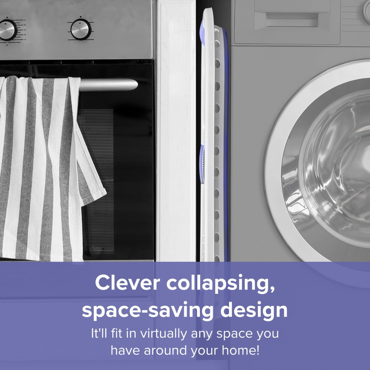 Hip Hugging Collapsible Laundry Basket