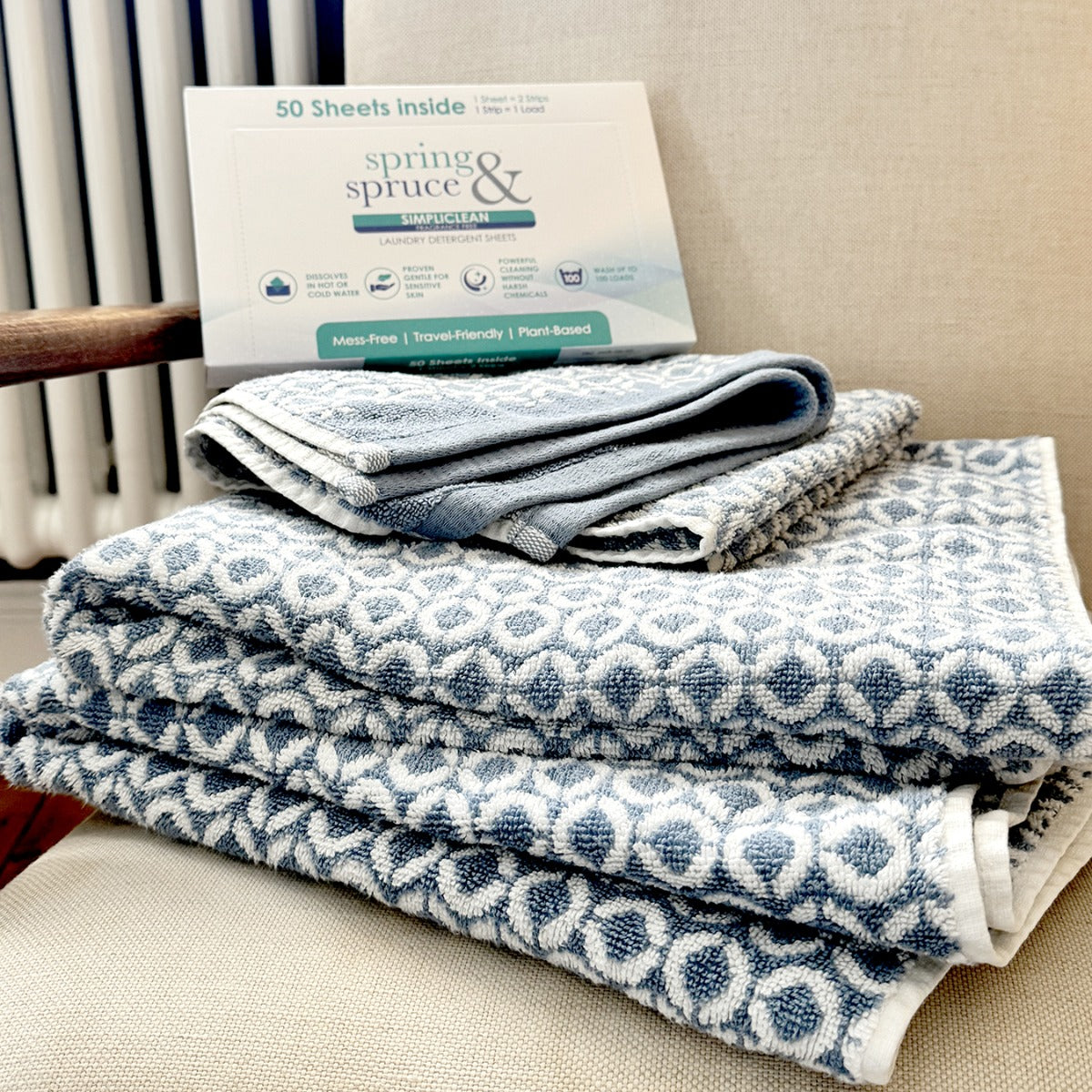 Simpliclean Laundry Detergent Sheets Fresh Linen