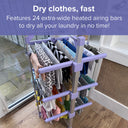 Spring & Spruce Speedi Dry Compact – 3-Tier Heated Airer with Bonus Insulating Cover