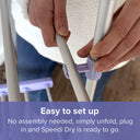 Spring & Spruce Speedi Dry Compact – 3-Tier Heated Airer with Bonus Insulating Cover