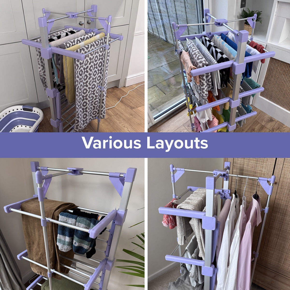 Spring & Spruce Speedi Dry Compact – 3-Tier Heated Airer with Bonus Insulating Cover