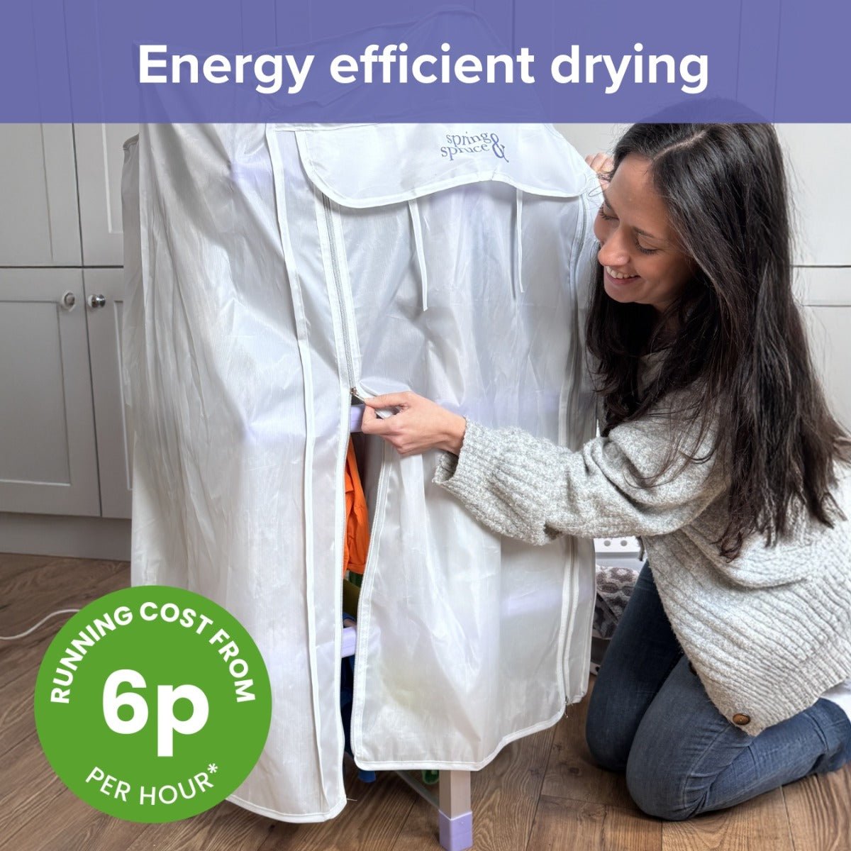 Speedi Dry - Compact 3-Tier Heated Airer with Free Insulated Cover