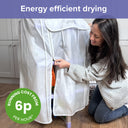 Spring & Spruce Speedi Dry Compact – 3-Tier Heated Airer with Bonus Insulating Cover