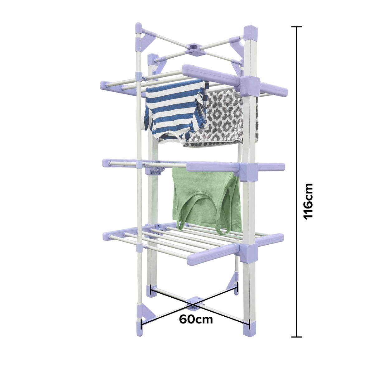 Spring & Spruce Speedi Dry Compact – 3-Tier Heated Airer with Bonus Insulating Cover