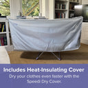 Spring & Spruce Speedi Dry Winged Heated Airer with Bonus Insulating Cover