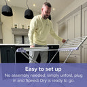 Spring & Spruce Speedi Dry Winged Heated Airer with Bonus Insulating Cover