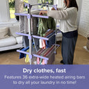 Speedi Dry Tower XL – 3-Tier Heated Airer with Bonus Insulating Cover