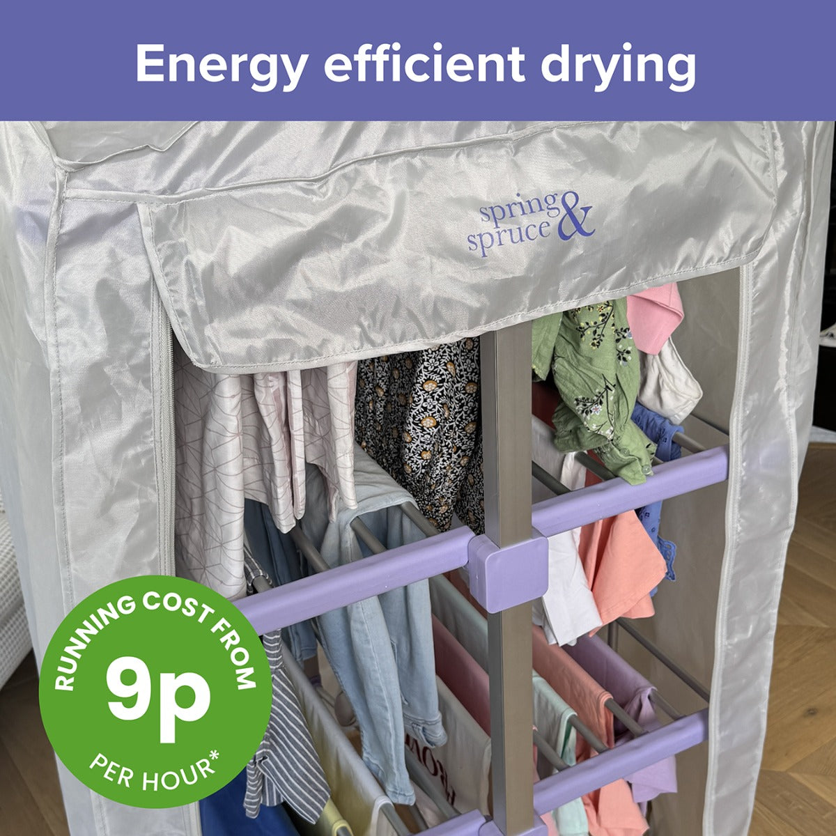 Speedi Dry Tower XL – 3-Tier Heated Airer with Bonus Insulating Cover