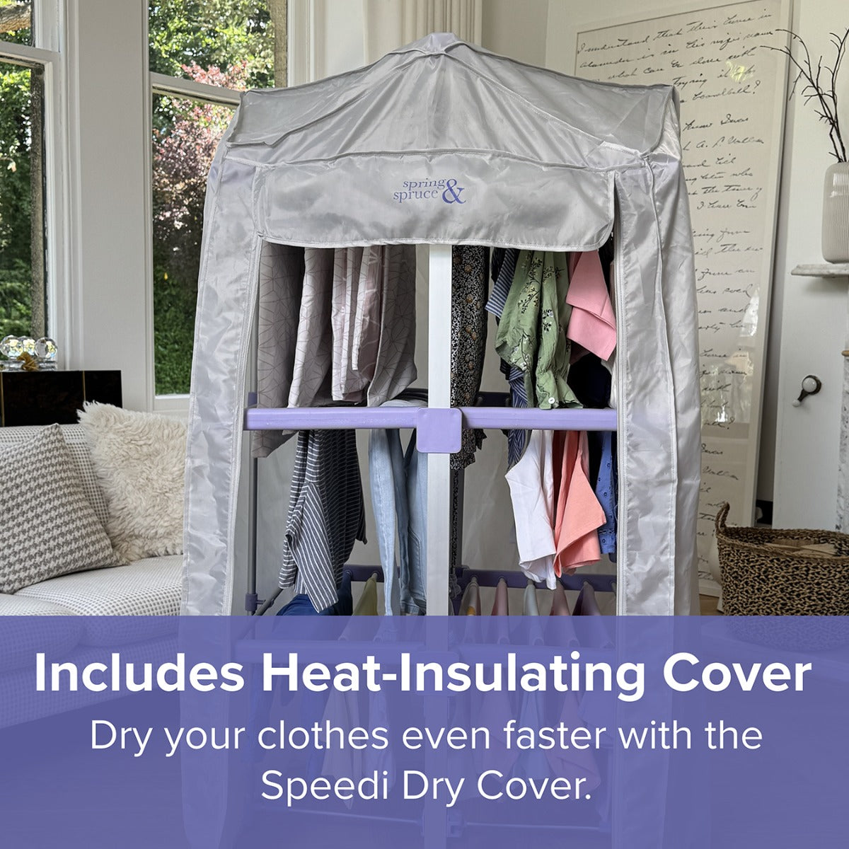 Speedi Dry Tower XL – 3-Tier Heated Airer with Bonus Insulating Cover