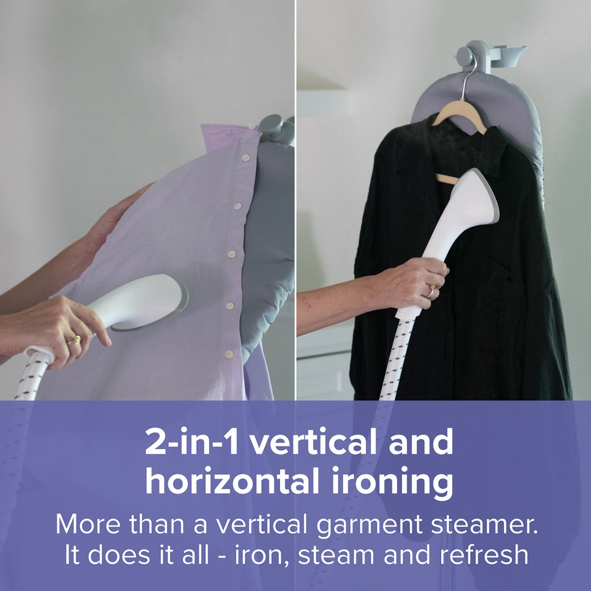 2-in-1, Ironing and Steam Tower Plus