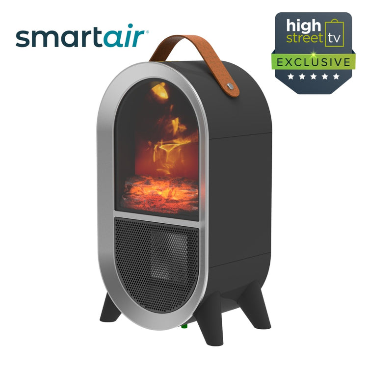 Glow Heat Portable Electric Fan Heater - Black