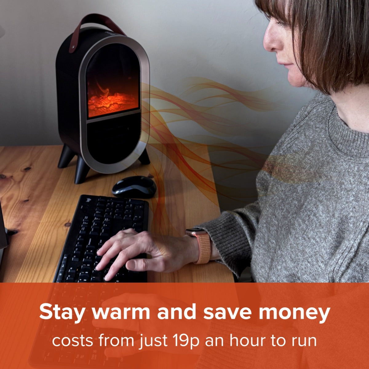 SmartAir Glow Heat Portable Electric Fan Heater