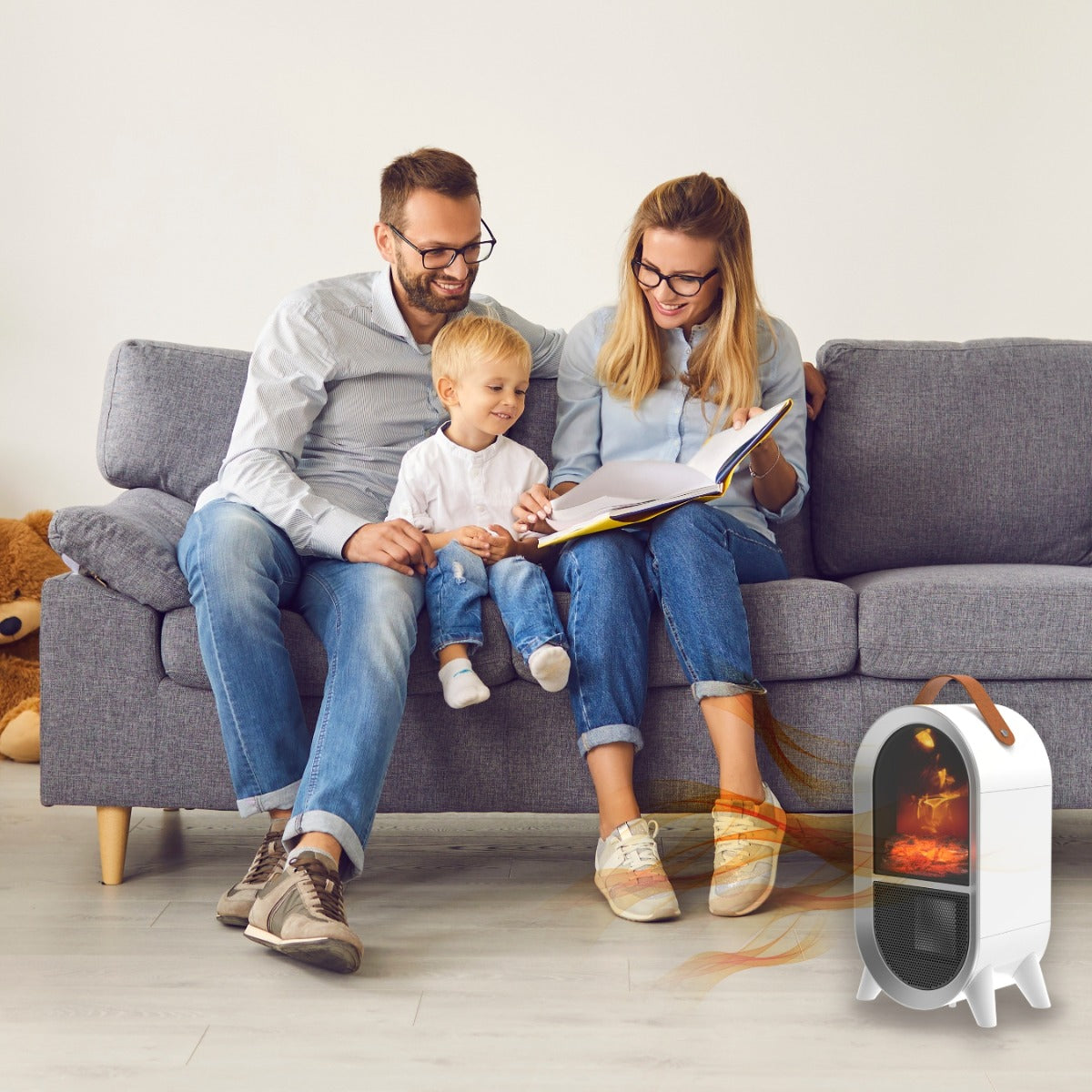 Glow Heat Portable Electric Fan Heater