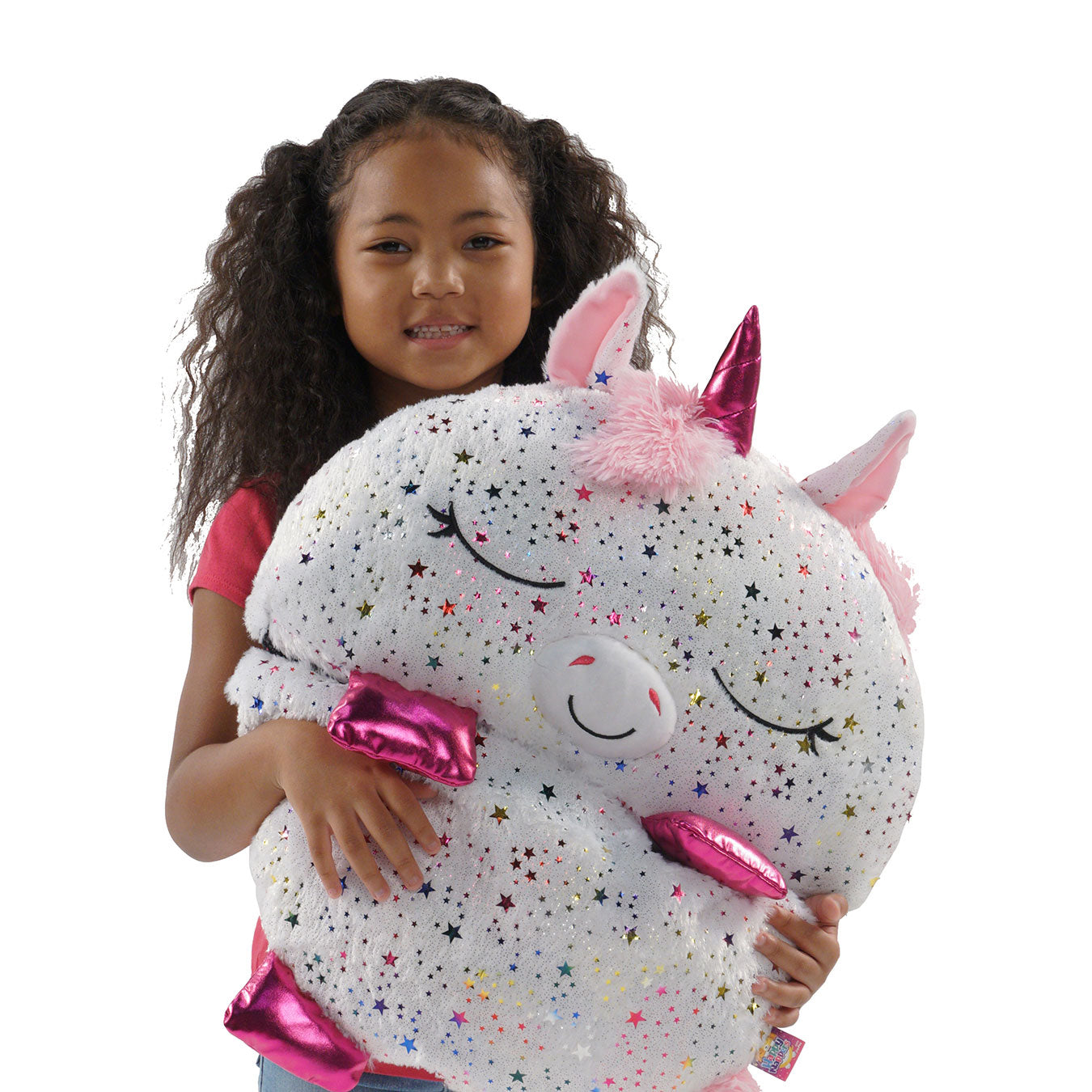 Happy Nappers Shimmer Unicorn 2-in-1 Plush Toy and Sleeping Bag - Medium (ages 3 to 6)